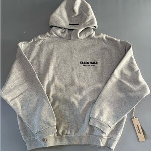 Fear of God Essentials Light Heather Grey Hoodie size XL